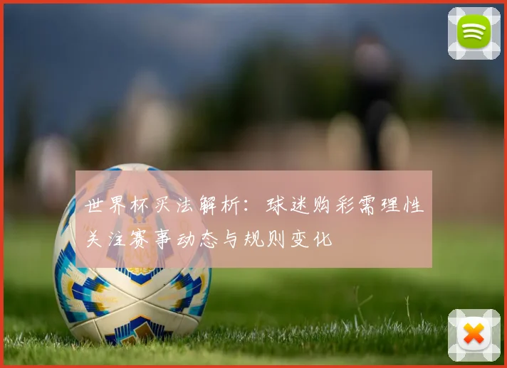世界杯买法解析：球迷购彩需理性关注赛事动态与规则变化