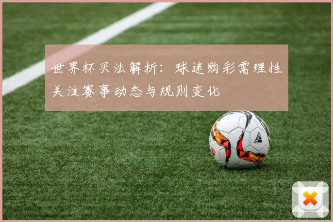 世界杯买法解析：球迷购彩需理性关注赛事动态与规则变化